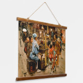 Das Band Ameya (Candy Blower) Wandteppich Mit Holzrahmen (Gewinkelt)