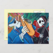 Das Band der schlechten Blues Postkarte (Vorne/Hinten)