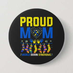 Das Band des "Stolz Mama World Down Syndrome Aware Button