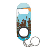 Das Band Mini Flaschenöffner mit Schlüsselanhänger (Rückseite)