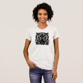 Das Band-Regenbogen-Glück-Kätzchen ja T-Shirt (Vorne ganz)