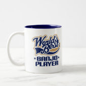 Das Banjo-Spieler-Musik-Geschenk der Welt bestes Zweifarbige Tasse (Links)