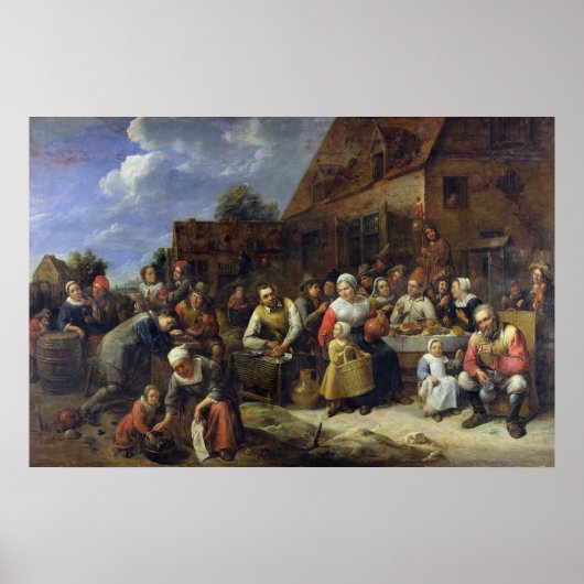 Das Bankett eines Dorfes Poster (Vorne)