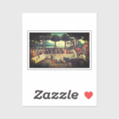 Das Bankett im Pinienwald Aufkleber (Blatt)