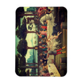 Das Bankett im Pinienwald Magnet (Vertikal)