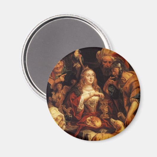 Das Bankett von Cleopatra Magnet (Vorderseite/Rückseite)