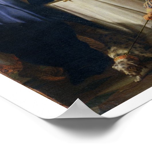 Das Bankett von Mark Anthony (83-30 v. Chr.) und C Poster (Ecke)