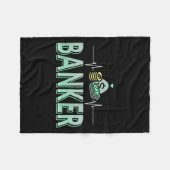 Das Bankwesen treibt mich in Geld, das ist mein He Fleecedecke (Vorderseite (Horizontal))
