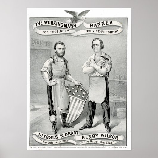 Das Banner des Arbeiters - für den Präsidenten Poster (Vorne)