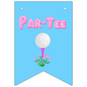 Das Banner des coolen Mädchens zum Thema Golfspiel (Erste Fahne)