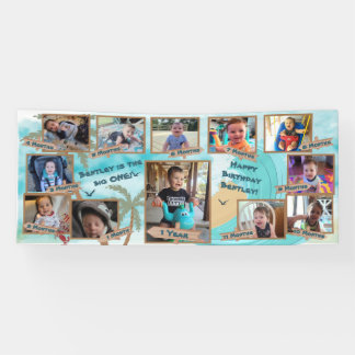 Das Banner des ersten Geburtstags des Big One Baby