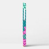 Das Banner mit geometrischen Rätsel, Memphis-Backg Case-Mate iPhone Hülle (Rückseite / Links)