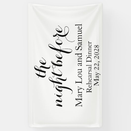 Das Banner "Night Before Probe Party" (Vertikal)