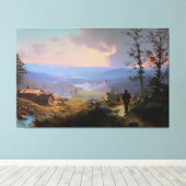 Das Banner und das Tal  Leinwanddruck (Insitu (Holzboden))
