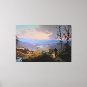Das Banner und das Tal Leinwanddruck
