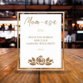 Das Bar ist ein Girl-Gold-Baby-Duschgel Poster