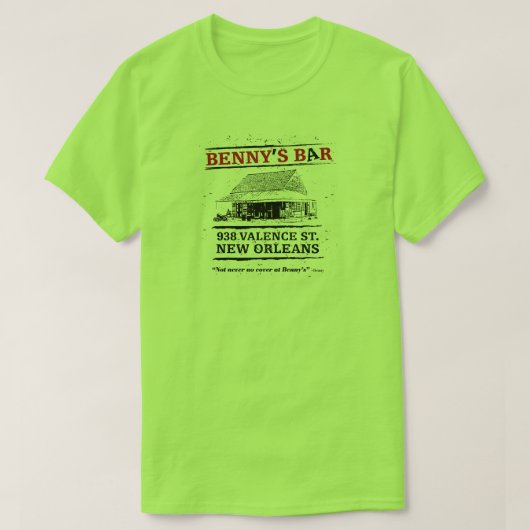 Das Bar New Orleans des Bennys T-Shirt (Design vorne)