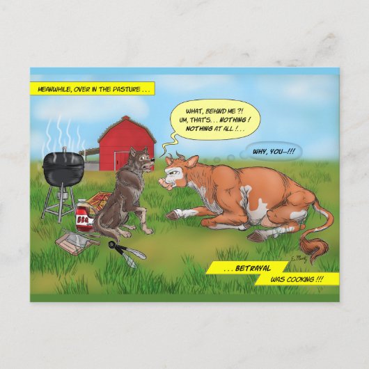 Das Barbecue Verratyal! - Postkarte (Vorderseite)