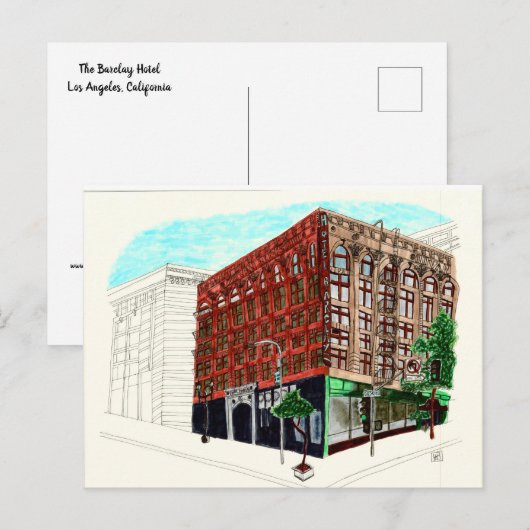 Das Barclay Hotel Postkarte (Vorne/Hinten)