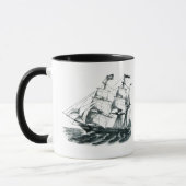 Das Barken-"Florida" Segeln-Schiffs-Lesezeichen Tasse (Links)