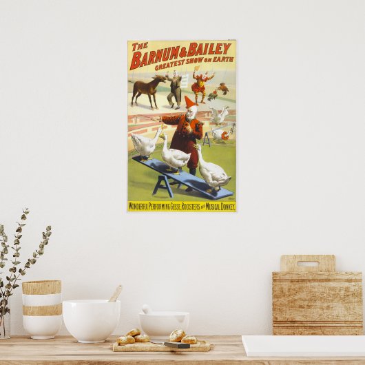Das Barnum & Bailey Circus Poster (Küche)