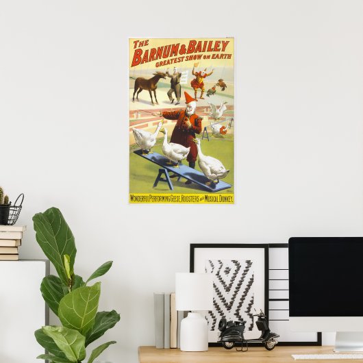 Das Barnum & Bailey Circus Poster (Heimbüro)