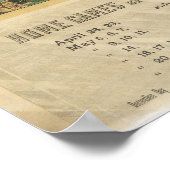 Das Baseballstadion Polo Grounds 1887 Poster (Ecke)