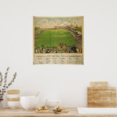 Das Baseballstadion Polo Grounds 1887 Poster (Küche)