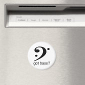 Das Basskleber-Icon mit dem got Bass?, Slogan. Magnet (In Situ (Geschirrspüler))