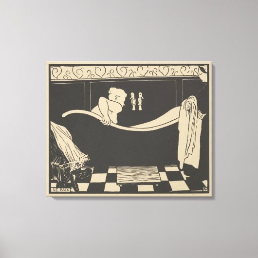 Das Bath Le Bain Leinwanddruck (Vorderseite)