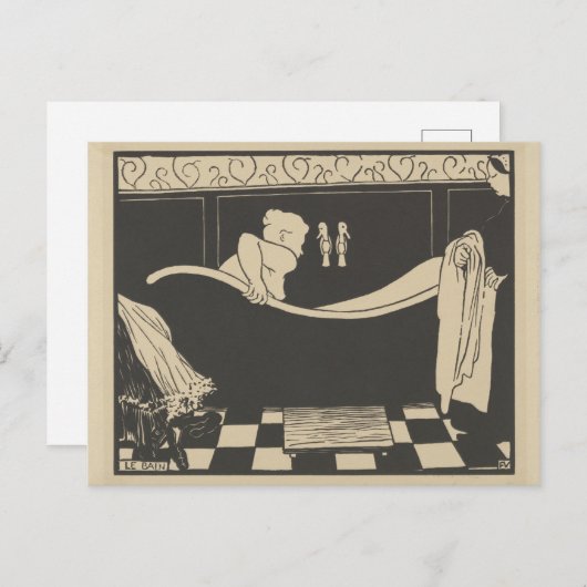 Das Bath Le Bain Postkarte (Vorne/Hinten)