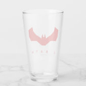 Das Batman-Bat-Logo Glas (Rückseite)