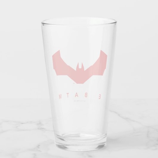 Das Batman-Bat-Logo Glas (Rückseite)