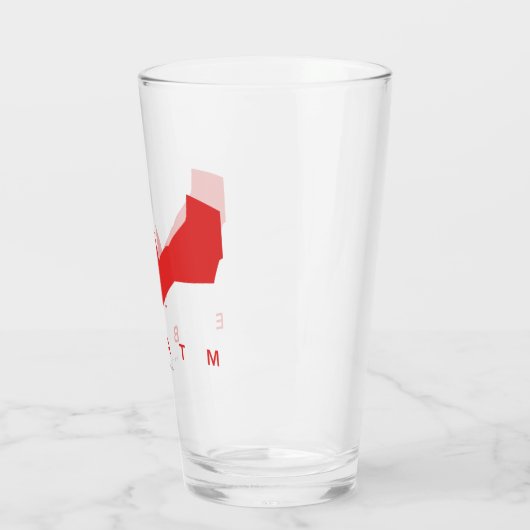 Das Batman-Bat-Logo Glas (Links)