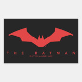 Das Batman-Bat-Logo Rechteckiger Aufkleber (Vorderseite)