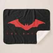 Das Batman-Bat-Logo Sherpadecke (Vorderseite (Horizontal))