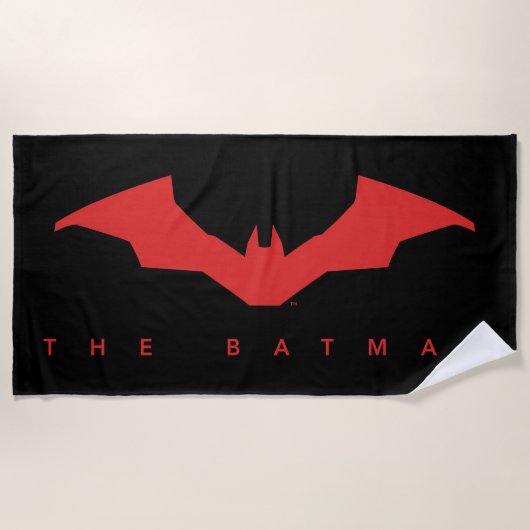 Das Batman-Bat-Logo Strandtuch (Vorderseite)