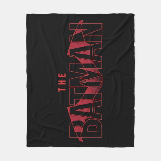 Das Batman Bat Overlaid-Logo Fleecedecke (Vorderseite)
