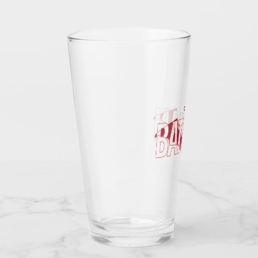 Das Batman Bat Overlaid-Logo Glas (Rechts)