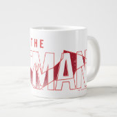 Das Batman Bat Overlaid-Logo Jumbo-Tasse (Vorderseite Rechts)