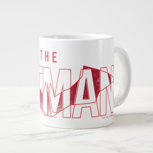 Das Batman Bat Overlaid-Logo Jumbo-Tasse (Vorderseite Rechts)
