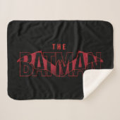 Das Batman Bat Overlaid-Logo Sherpadecke (Vorderseite (Horizontal))