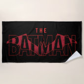 Das Batman Bat Overlaid-Logo Strandtuch (Vorderseite)