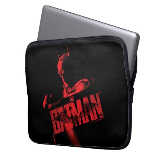 Das Batman Cape & Logo Laptopschutzhülle (Vorderseite Links)