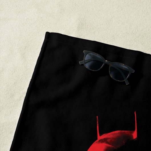 Das Batman Cape & Logo Strandtuch (Beispiel)