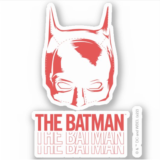 Das Batman Cowl-Logo Aufkleber (Vorderseite)