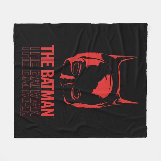 Das Batman Cowl-Logo Fleecedecke (Vorderseite (Horizontal))
