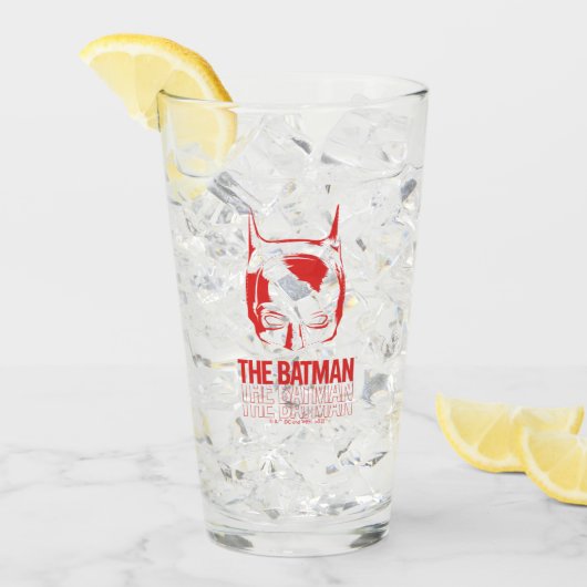 Das Batman Cowl-Logo Glas (Vorderseite Ice)