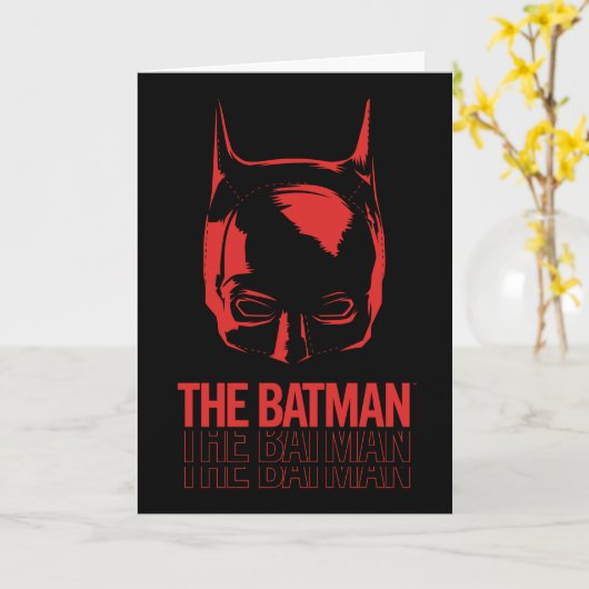 Das Batman Cowl-Logo Karte (Gelbe Blume)
