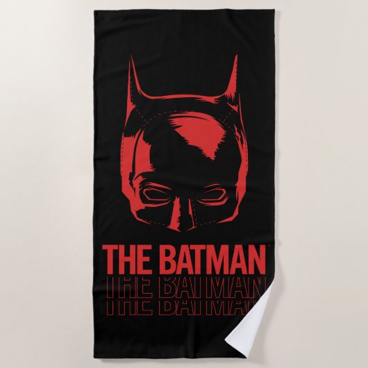 Das Batman Cowl-Logo Strandtuch (Vorderseite)